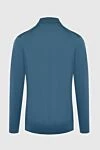 Loro Piana Men's high-collared woolen jumper blue - High collar stand. 100% wool. Country of manufacture: Italy. Care: specialized cleaning - photo 5