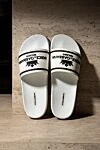 White rubber slippers for men Dolce & Gabbana - brand logo. heel height 2 cm, leather interior. 100% rubber. other materials. Country of manufacture: Italy. Care: specialized cleaning - photo 6