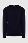 Loro Piana Blue cashmere jumper for men - 100% cashmere. Country of manufacture: Italy. Care: specialized cleaning - photo 1