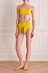 Swimsuit made of polyamide and elastane yellow for women Zimmermann - 80% polyamide, 20% elastane. Closure: ties. Country of manufacture: Italy. Care: specialized cleaning - photo 2