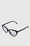 Chanel Women's frame for glasses black in the shape of a cat's eye - logo. 100% plastic. Country of manufacture: Italy. Care: specialized cleaning - photo 3