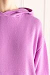 Худи из шерсти и кашемира фиолетовое женское MSGM - капюшон, застежка кулиска,. 100% хлопок. Страна производитель: Италия. Уход: специализированная чистка - фото 6