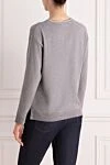 Gray jumper for women Tonet - lurex. 80% wool, 12% cashmere, 8% silk. Country of manufacture: Italy. Care: specialized cleaning - photo 4