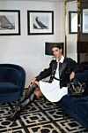 Сапоги женские высокие кожаные на квадратном каблуке черные Gianvito Rossi - кожа. Высота каблука: 6 см. молния. Страна производитель: Италия. Уход: специализированная чистка - фото 6