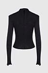 The Attico Blouse made of polyamide and elastane black for women - hidden zipper. drapery, strap. 73% polyamide, 27% elastane. Country of manufacture: Italy. Care: specialized cleaning - photo 7