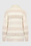 Peserico Beige jumper for women - striped pattern. 68% wool, 22% polyamide, 10% cashmere. Country of manufacture: Italy. Care: specialized cleaning - photo 7