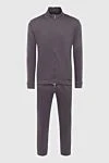 Cesare di Napoli Gray men's cotton sports suit - Brand logo. 100% cotton. Closure: Drawstring, zipper. Four side pockets. Country of manufacture: Italy. Care: specialized cleaning - photo 1