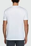 White cotton T-shirt for men Cesare di Napoli - 100% cotton. Country of manufacture: Italy. Care: specialized cleaning - photo 4