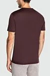 Brown cotton T-shirt for men Cesare di Napoli - 100% cotton. Country of manufacture: Italy. Care: specialized cleaning - photo 4