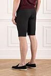 Шорты из хлопка и льна синие мужские Corneliani - 73% хлопок, 26% лен, 1% эластан. молния, пуговица. два боковых кармана, два кармана сзади. Страна производитель: Италия. Уход: специализированная чистка - фото 4