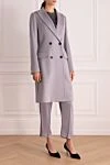 Heresis Gray wool coat for women - 100% wool. Closure: buttons. two side pockets. Country of manufacture: Italy. Care: specialized cleaning - photo 3