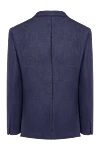 Blue wool jacket for men Lubiam - check pattern. 100% wool. two buttons. two inside, two side, chest pocket. Country of manufacture: Italy. Care: specialized cleaning - photo 6