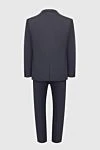 Men's suit made of wool and mohair, grayB7002A7002:D7002M7002C7002:D7002M7002C7002:D7002 Lubiam - Slit. 90% wool, 10% mohair. Closure: Buttons, hook. Chest pocket, two flap pockets. Three pockets. Two side pockets, two back pockets with buttons. Lining: 100% cupro. Country of manufacture: Italy. Care: specialized cleaning - photo 6