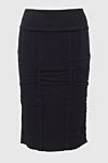 Tom Ford Black viscose skirt for women - drapery. 99% viscose, 1% elastane. zipper. Country of manufacture: Italy. Care: specialized cleaning - photo 1