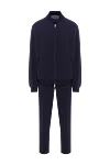 Brunello Cucinelli Комфортний спортивний костюм прямого крою темно-синього кольору. - 93% бавовна, 6% поліамід. Куліска, блискавка. Чотири бічні кишені. Країна виробник: Італія. Догляд: спеціалізоване чищення - фото 1