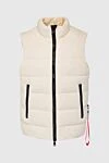 After Label White polyester down vest for women - contrasting finish. 100% polyester, down. Closure: zipper. two side pockets. Country of manufacture: Italy. Care: specialized cleaning - photo 1