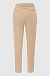 Max&Moi Women's pants beige with beige laces - viscose, polyester, wool, elastane. drawstring. Country of manufacture: Italy. Care: specialized cleaning - photo 5