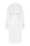 DROMe White leather raincoat for women - 100% genuine leather. buttons, belt. two side pockets. Country of manufacture: Italy. Care: specialized cleaning - photo 7