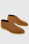 Cesare di Napoli Orange Nubuck Loafers for men - contrasting white sole. 100% nubuck. Insole: leather. Country of manufacture: Italy. Care: specialized cleaning - photo 3