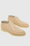 Cesare di Napoli Beige leather loafers for men - contrast sole. 100% genuine leather. Insole: leather. Country of manufacture: Italy. Care: specialized cleaning - photo 3