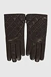 Billionaire Black leather gloves for men - diamonds. 100% leather. Country of manufacture: Italy. Care: specialized cleaning - photo 1