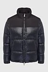 Billionaire Men's down jacket made of polyamide black - 100% down, 100% polyamide. Closure: Zipper. Two side pockets, two inside pockets. Country of manufacture: Italy. Care: specialized cleaning - photo 1