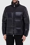 Billionaire Men's down jacket made of polyamide black - 100% down, 100% polyamide. Closure: Zipper. Two side pockets, two inside pockets. Country of manufacture: Italy. Care: specialized cleaning - photo 3