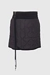 Khrisjoy Black polyester skirt for women - Decoration: chains with logo. 100% polyester. buttons, zipper, elastic belt. Country of manufacture: Italy. Care: specialized cleaning - photo 7