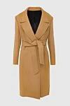 Celine Women's brown wool and cashmere coat - 90% wool, 10% cashmere. buttons, belt. two side pockets. Country of manufacture: Italy. Care: specialized cleaning - photo 1