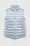 Peserico Nylon down vest blue for women - 100% nylon. Closure: zipper. two side pockets. Insulation: 100% down. Country of manufacture: Italy. Care: specialized cleaning - photo 1