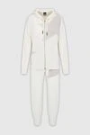 Lorena Antoniazzi White walking suit for women - stars. 78% wool, 10% cashmere, 10% silk, 1% viscose. Closure: drawstring, zipper. two side pockets. Hood: yes. Country of manufacture: Italy. Care: specialized cleaning - photo 1