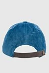 Blue corduroy cap for women with crystals in the shape of a star Lorena Antoniazzi - star. strap. 98% cotton, 2% elastane. Country of manufacture: Italy. Care: specialized cleaning - photo 4