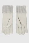 Lorena Antoniazzi Gray gloves for women - 100% genuine leather, 83% natural fur, 13% viscose, 4% polyamide. Country of manufacture: Italy. Care: specialized cleaning - photo 3