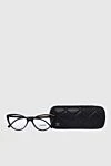 Chanel Women's glasses frame black with beige insert and logo - logo. Additional: UV protection. plastic, metal. Country of manufacture: Italy. Care: specialized cleaning - photo 5