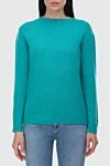 Prada Green wool and cashmere jumper for women - 70% wool, 30% cashmere. Country of manufacture: Italy. Care: specialized cleaning - photo 3