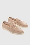 Loro Piana Лоферы бежевые - лого с метелла. нет. 100% замша. Уход:специализированая чистка. Производство: Италия. Страна производитель: Италия. Уход: специализированная чистка - фото 3