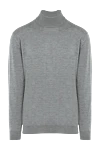 Cesare di Napoli Men's high-collar stand-up woolen sweater gray - High collar stand. 100% wool. Country of manufacture: Italy. Care: specialized cleaning - photo 1