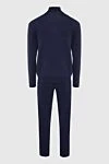 Cesare di Napoli Black men's wool sports suit - Textured pattern. 100% wool. Closure: Drawstring, zipper. Four side pockets. Country of manufacture: Italy. Care: specialized cleaning - photo 5