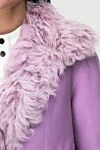 Fleur de Paris Pink fur coat made of natural fur for women - 100% real fur, genuine leather. Closure: hooks. two side pockets. Country of manufacture: Italy. Care: specialized cleaning - photo 5