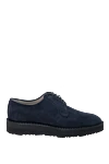 Kiton Blue suede men's shoes - 100% suede. Lace. Interior finish: Leather. Insole: Leather. Heel height: 2.5 cm. Other materials. Country of manufacture: Italy. Care: specialized cleaning - photo 1