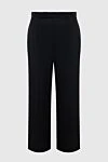 Saint Laurent Women's classic black woolen pants - two pockets. 100% wool. zipper. Country of manufacture: Italy. Care: specialized cleaning - photo 1