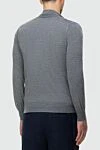 Кардиган чоловічий з кашеміру та шовку сірий Brunello Cucinelli - 70% кашемір, 30% шовк. Блискавка. Країна виробник: Італія. Догляд: спеціалізоване чищення - фото 4