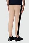 Beige cotton and elastane men's sweatpants. Brunello Cucinelli - Stripes. 95% cotton, 5% elastane. Closure: Drawstring. Two side pockets. Country of manufacture: Italy. Care: specialized cleaning - photo 4