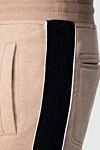 Beige cotton and elastane men's sweatpants. Brunello Cucinelli - Stripes. 95% cotton, 5% elastane. Closure: Drawstring. Two side pockets. Country of manufacture: Italy. Care: specialized cleaning - photo 6