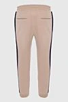 Brunello Cucinelli Beige cotton and elastane men's sweatpants. - Stripes. 95% cotton, 5% elastane. Closure: Drawstring. Two side pockets. Country of manufacture: Italy. Care: specialized cleaning - photo 7