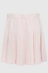 Polyester and wool pink skirt for women Balmain - pleated. 55% polyester, 45% wool. elastic belt. Country of manufacture: Italy. Care: specialized cleaning - photo 6