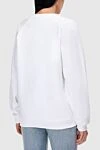 White cotton sweatshirt for women Balmain - 100% cotton. Country of manufacture: Italy. Care: specialized cleaning - photo 4