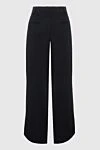 Women's black woolen pants Saint Laurent - two pockets. 100% wool. zipper. Country of manufacture: Italy. Care: specialized cleaning - photo 6