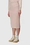 Women's knitted skirt, beige Fendi - 44% mohair, 19% silk, 11% wool, 10% cashmere, 16% polyamide. elastic belt. Country of manufacture: Italy. Care: specialized cleaning - photo 2