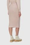 Fendi Women's knitted skirt, beige - 44% mohair, 19% silk, 11% wool, 10% cashmere, 16% polyamide. elastic belt. Country of manufacture: Italy. Care: specialized cleaning - photo 3